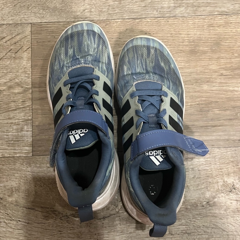 Adidas Blue and Black Athletic Shoes